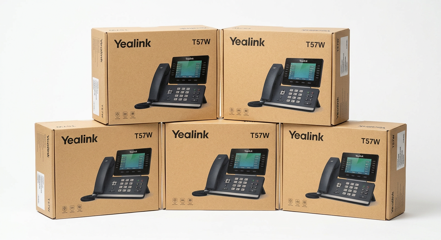 Yealink T57W — 5 Pack — Multi-phone bundle